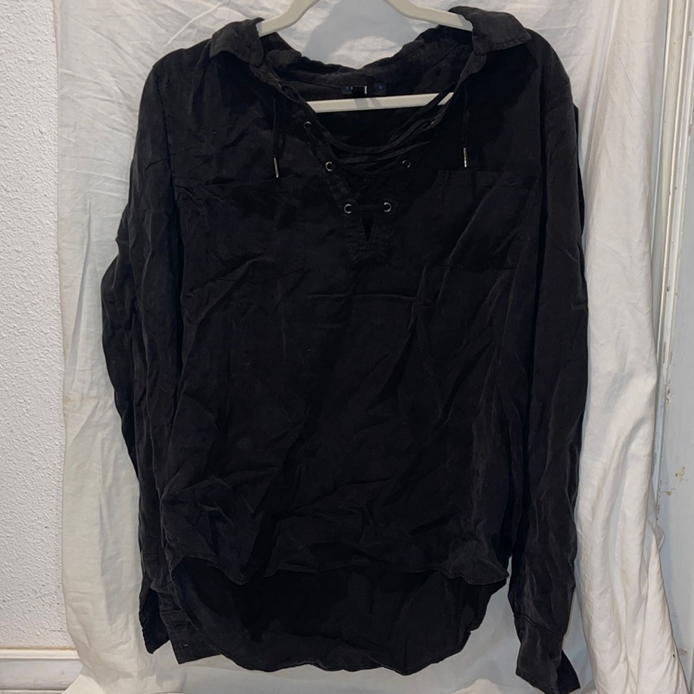 Paige lace up blouse